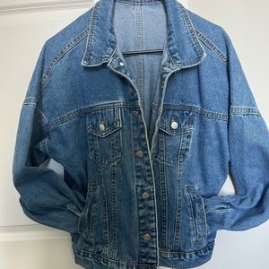 Oversized denim jacket